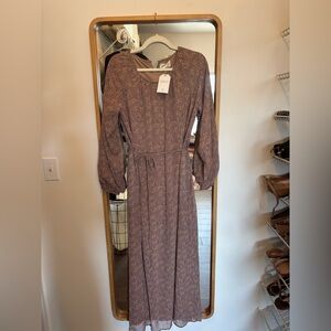 Long Sleeve Floral Maxi Dress